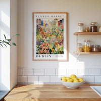 Dublin Flower Market Poster - Posters - Flower Poster