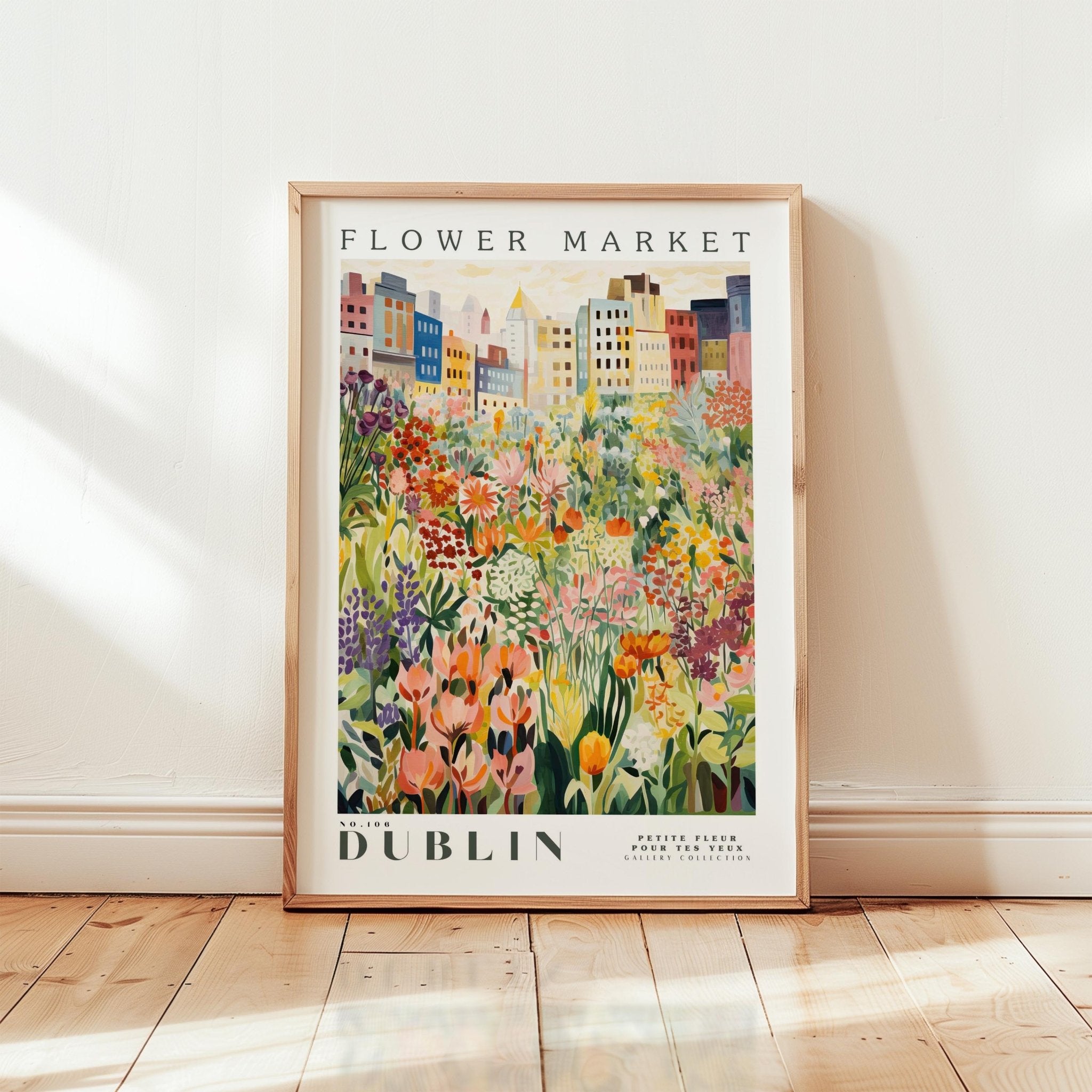 Dublin Flower Market Poster - Posters - Flower Poster