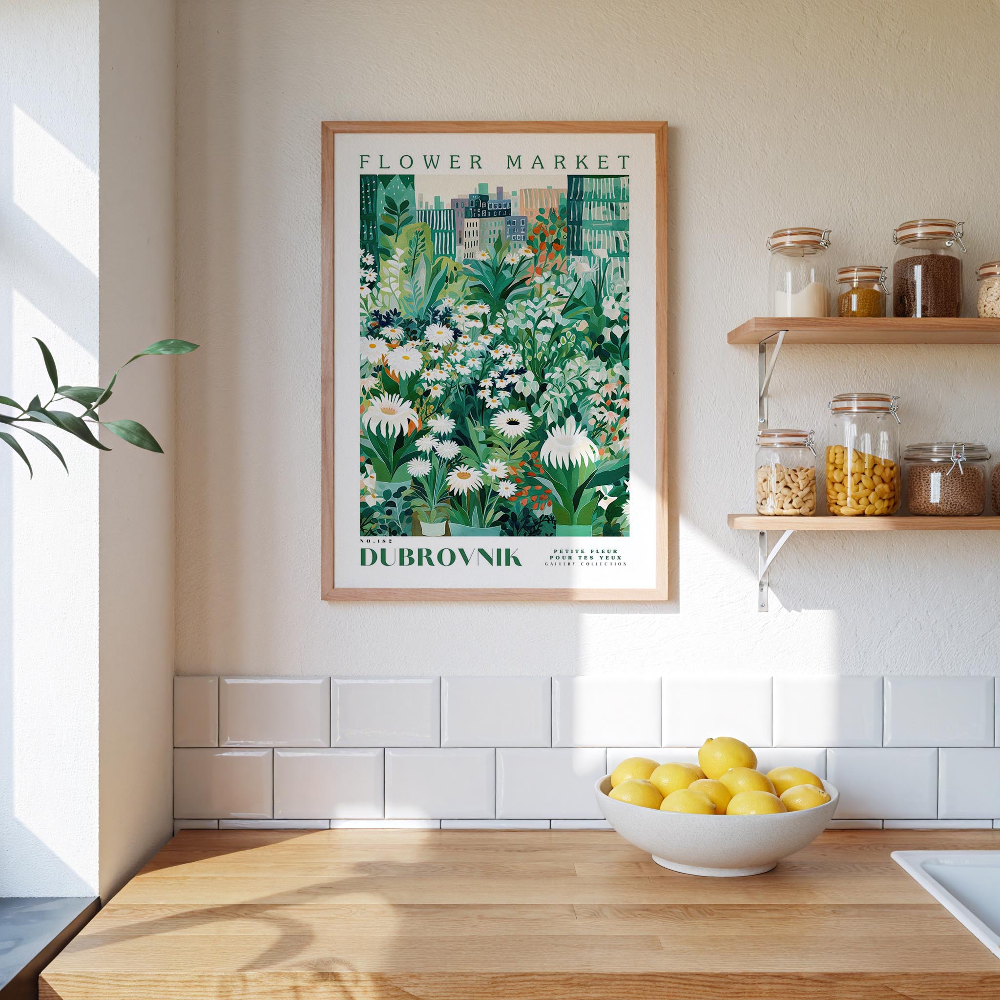 Dubrovnik Flower Market Poster - Posters - Flower Poster