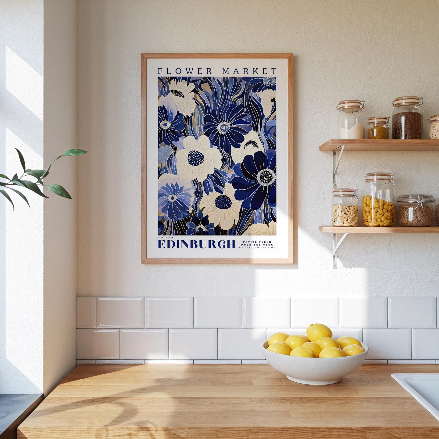 Edinburgh Flower Market Poster - Poster - Flower Poster