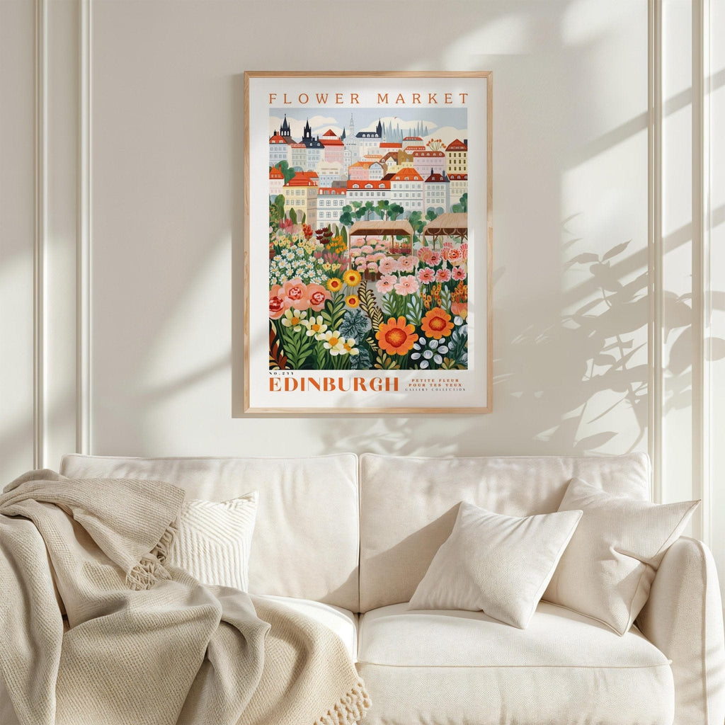 Edinburgh Flower Market Poster - Poster - Flower Poster
