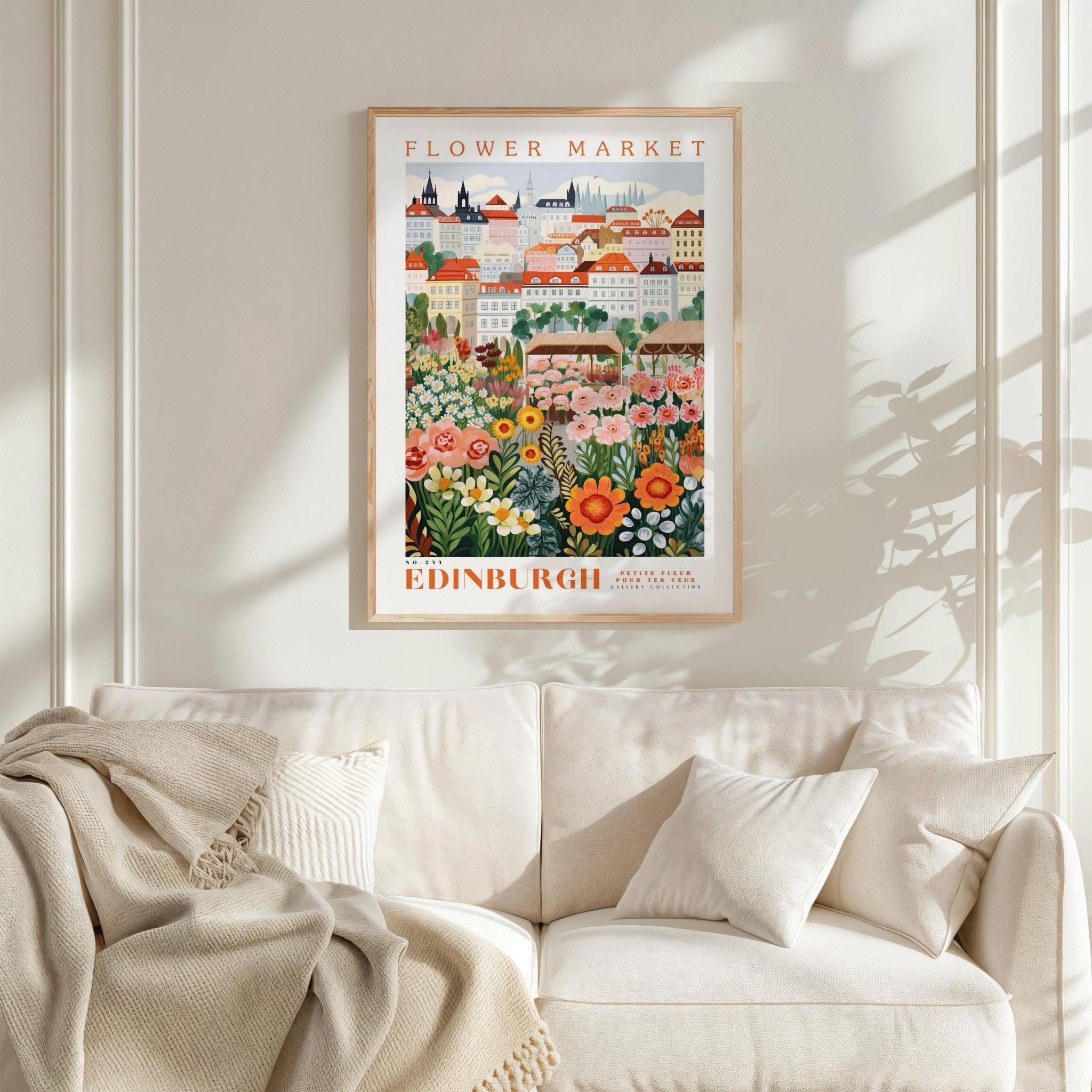 Edinburgh Flower Market Poster - Poster - Flower Poster