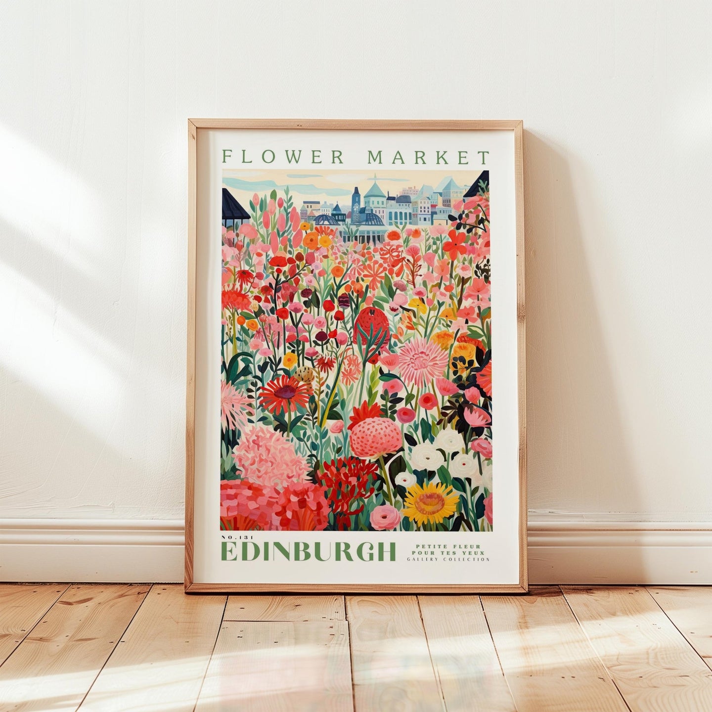 Edinburgh Flower Market Poster - Posters - Flower Poster