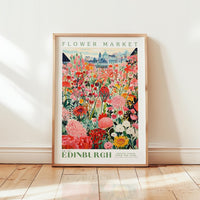Edinburgh Flower Market Poster - Posters - Flower Poster