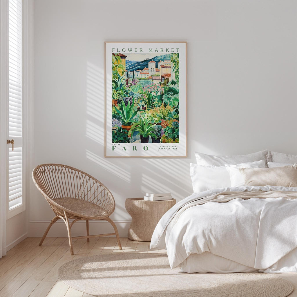 Faro Flower Market Poster - Posters - Flower Poster