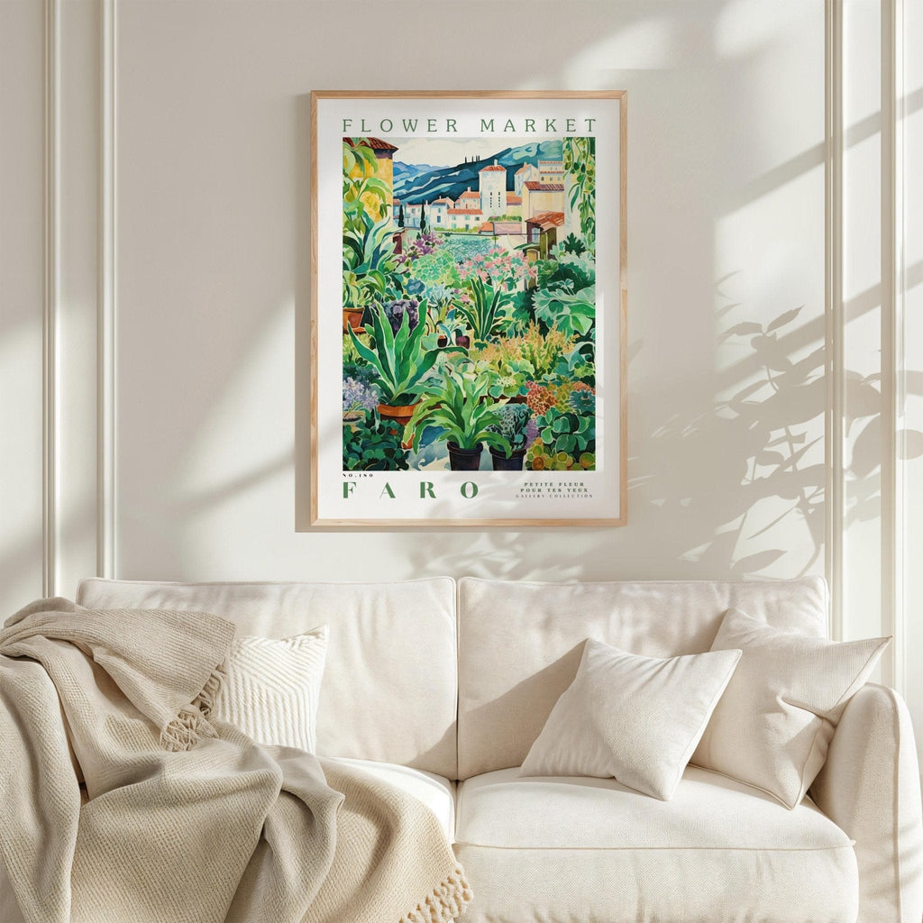 Faro Flower Market Poster - Posters - Flower Poster