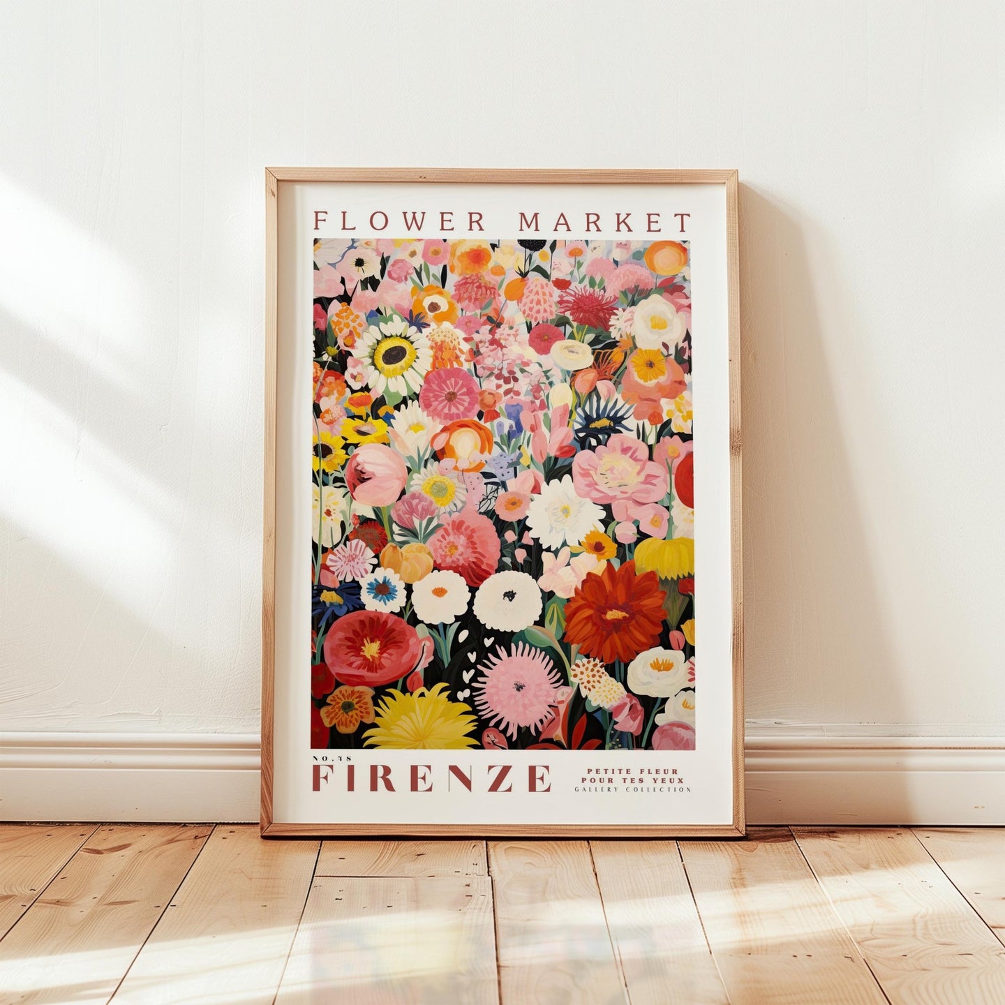 Firenze Flower Market Poster - Posters - Flower Poster