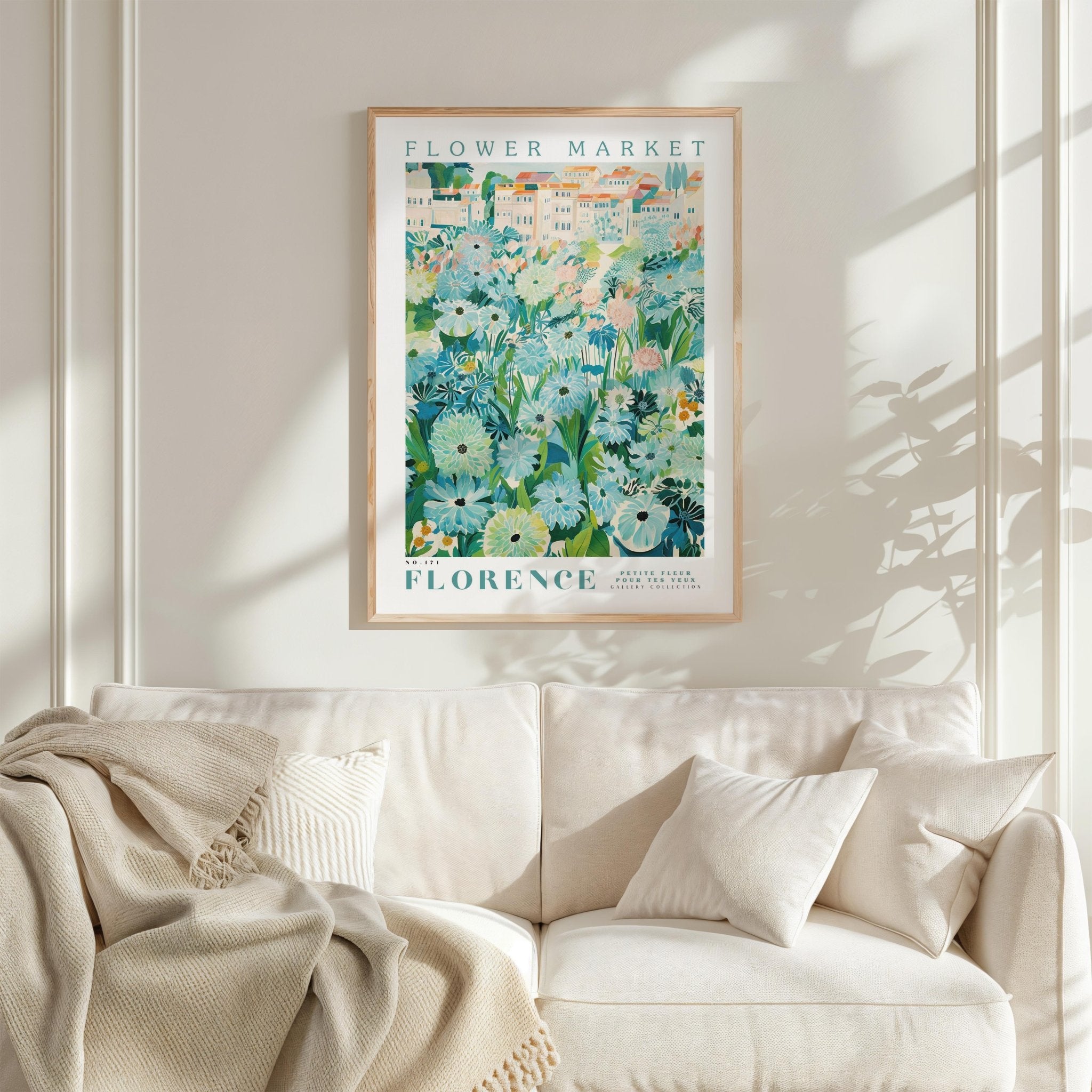 Florence Flower Market Poster - Posters - Flower Poster
