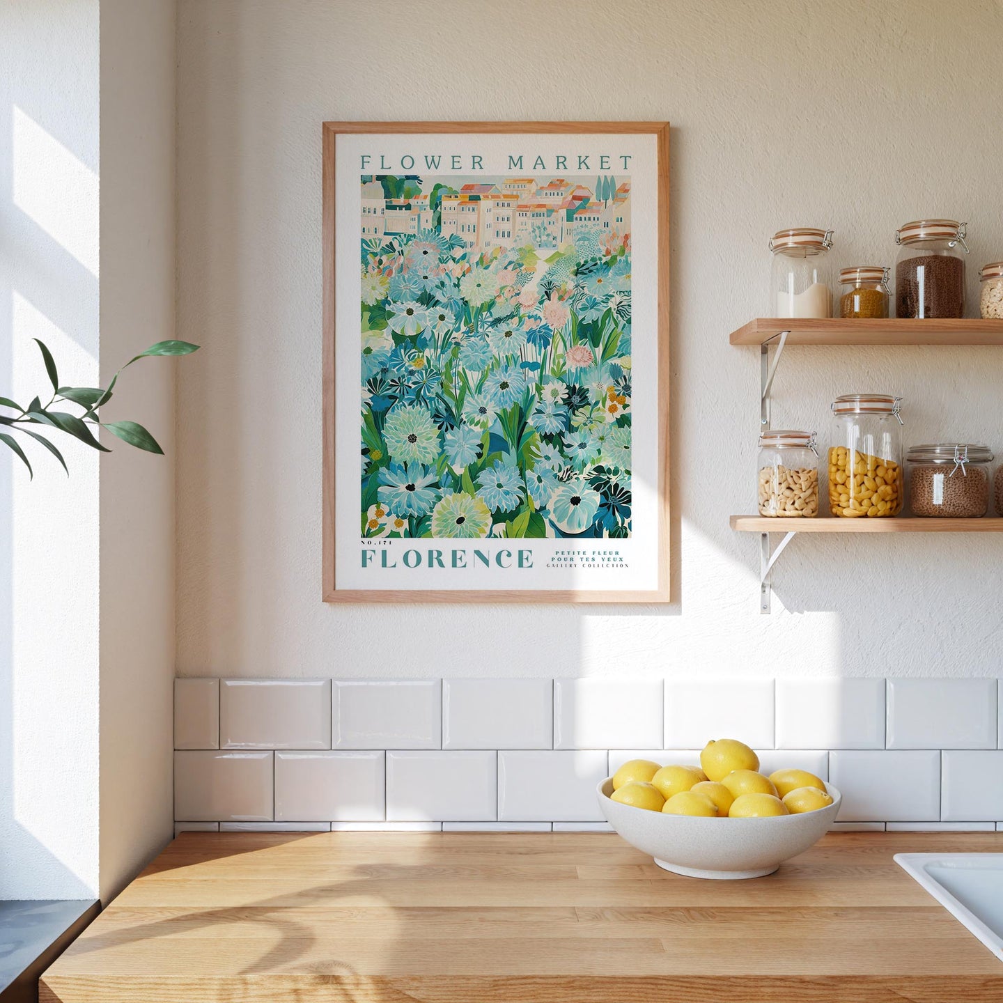Florence Flower Market Poster - Posters - Flower Poster