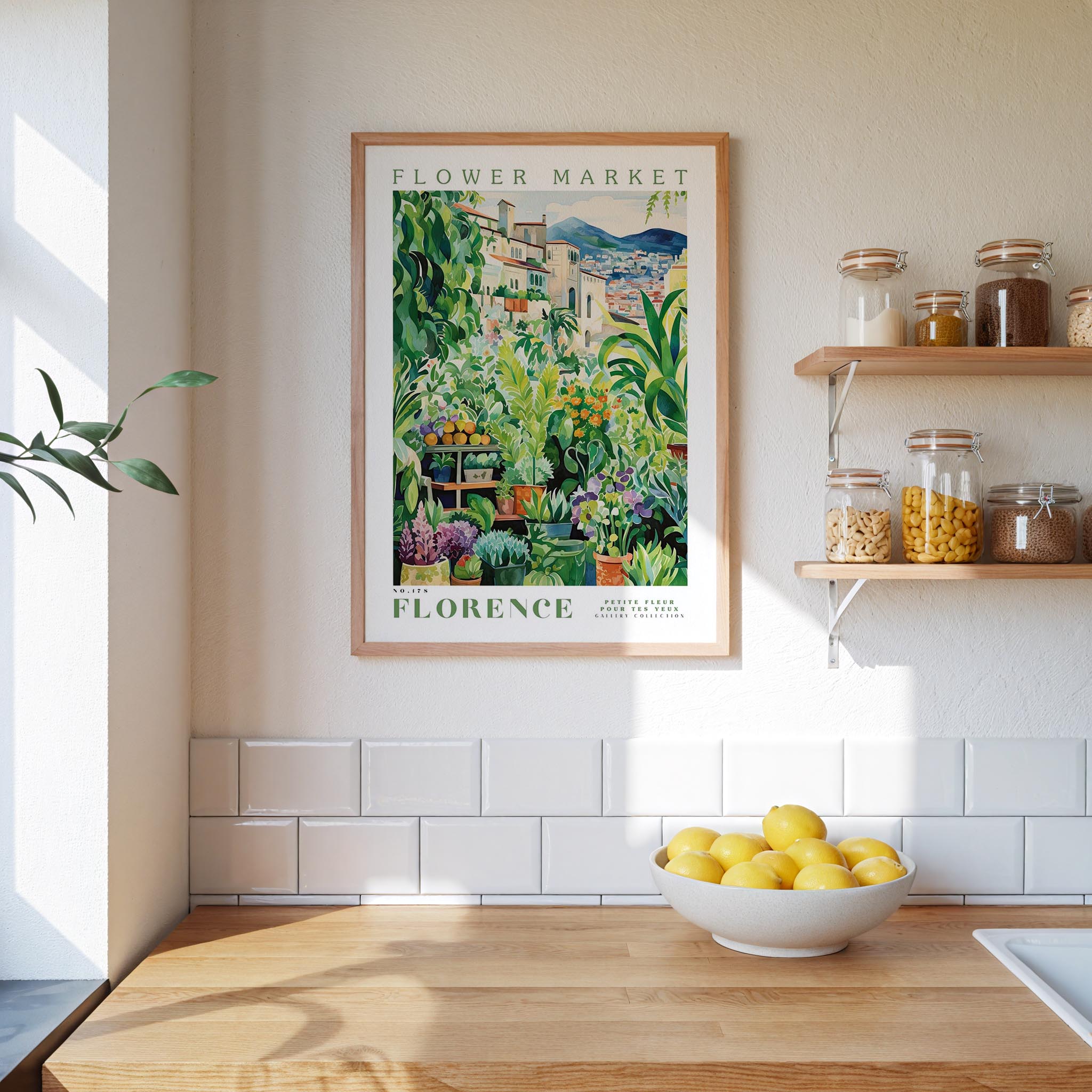 Florence Flower Market Poster - Posters - Flower Poster