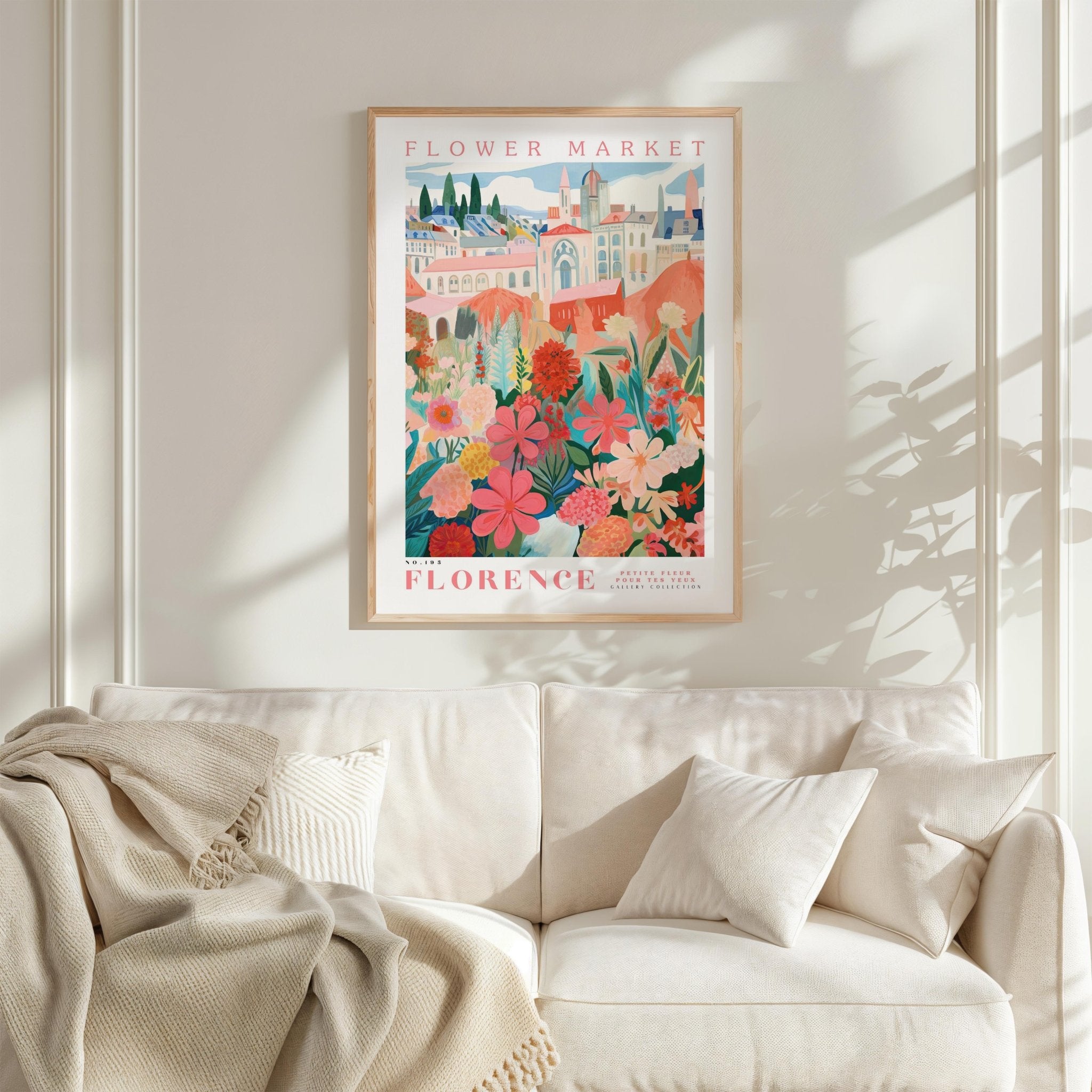 Florence Flower Market Poster - Posters - Flower Poster