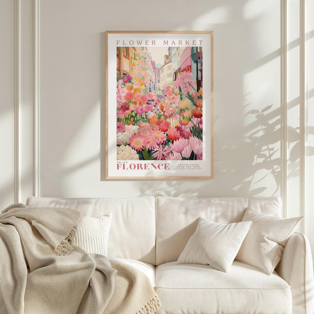 Florence Flower Market Poster - Posters - Flower Poster