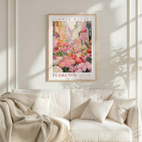 Florence Flower Market Poster - Posters - Flower Poster