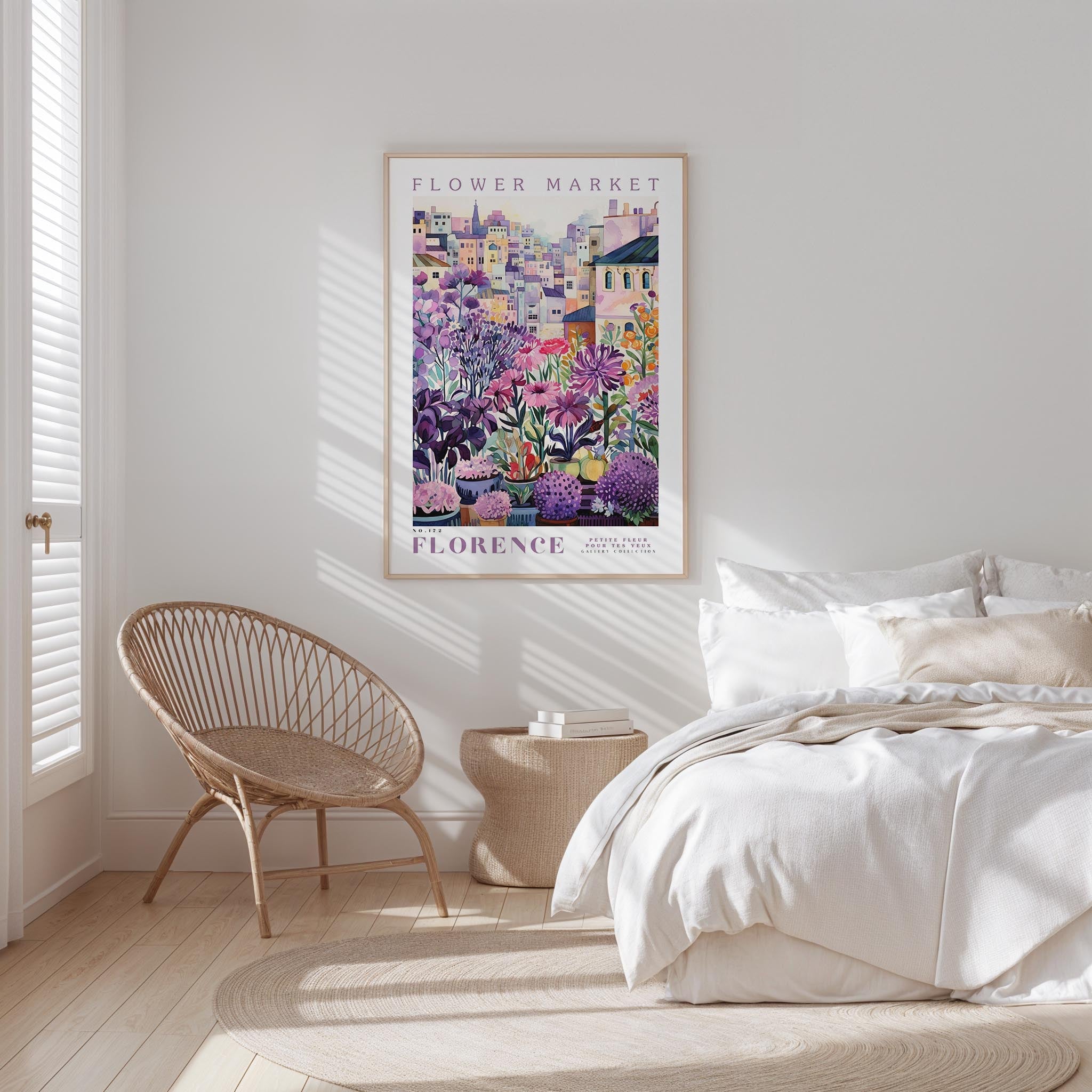 Florence Flower Market Poster - Posters - Flower Poster