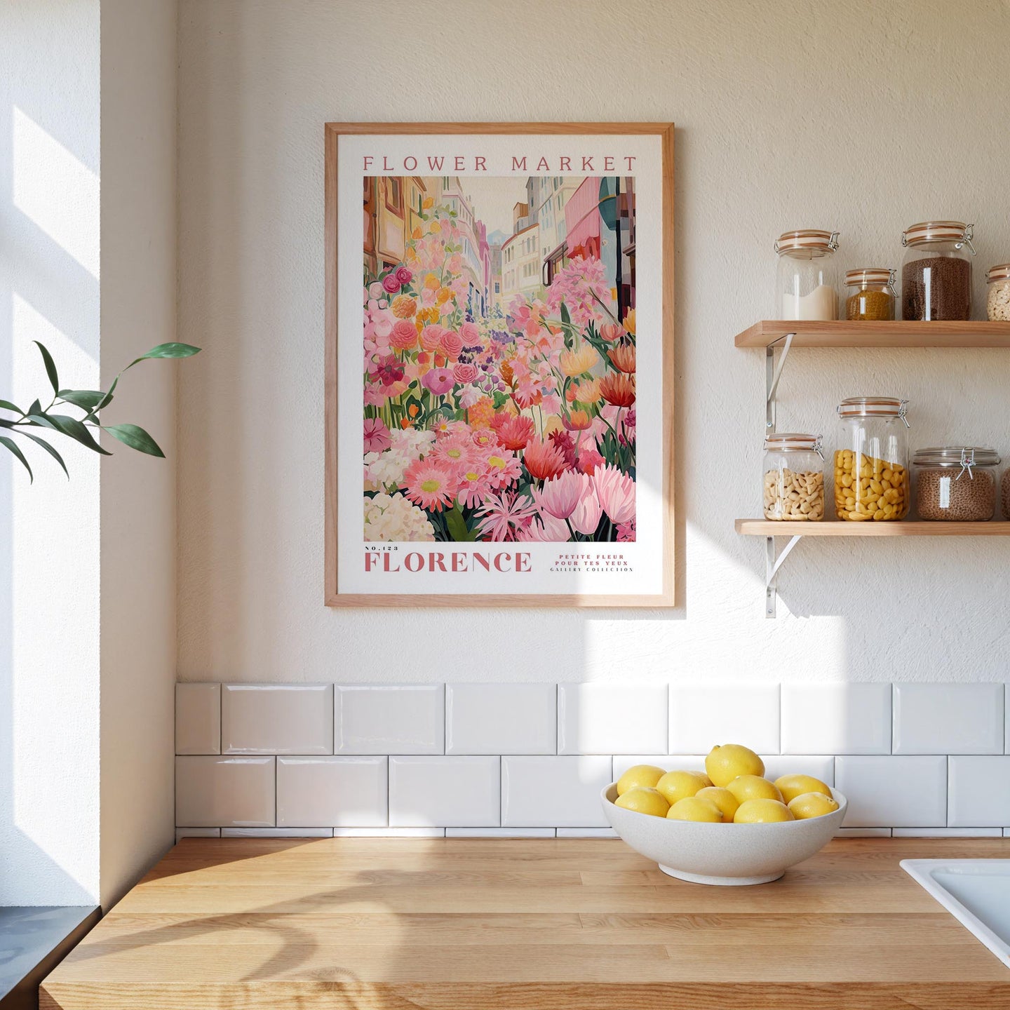 Florence Flower Market Poster - Posters - Flower Poster