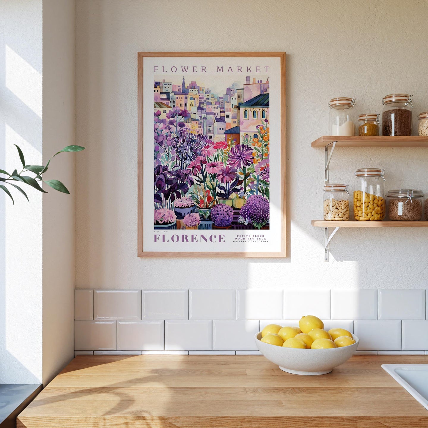 Florence Flower Market Poster - Posters - Flower Poster