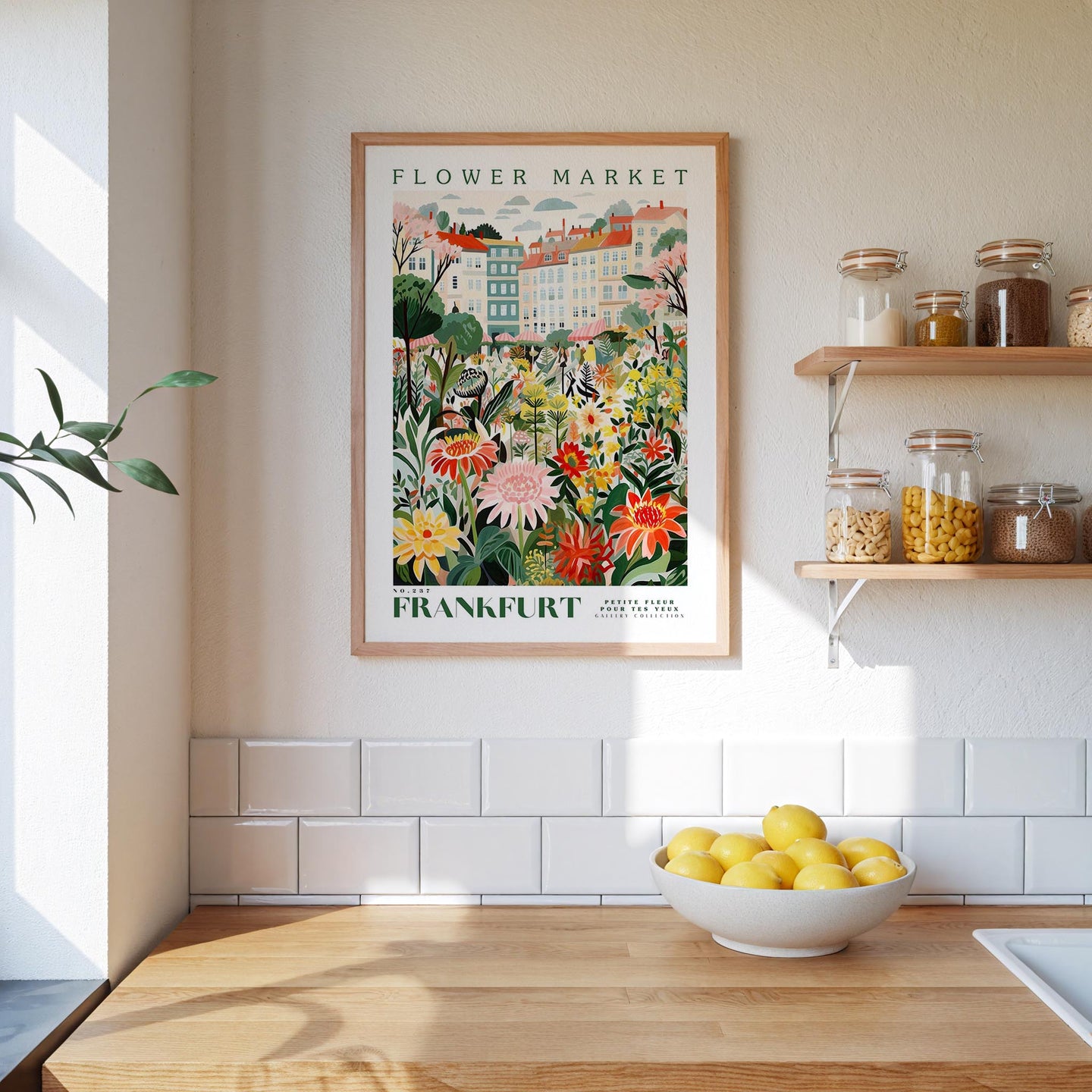 Frankfurt Flower Market Poster - Poster - Flower Poster