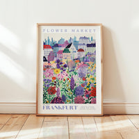 Frankfurt Flower Market Poster - Poster - Flower Poster
