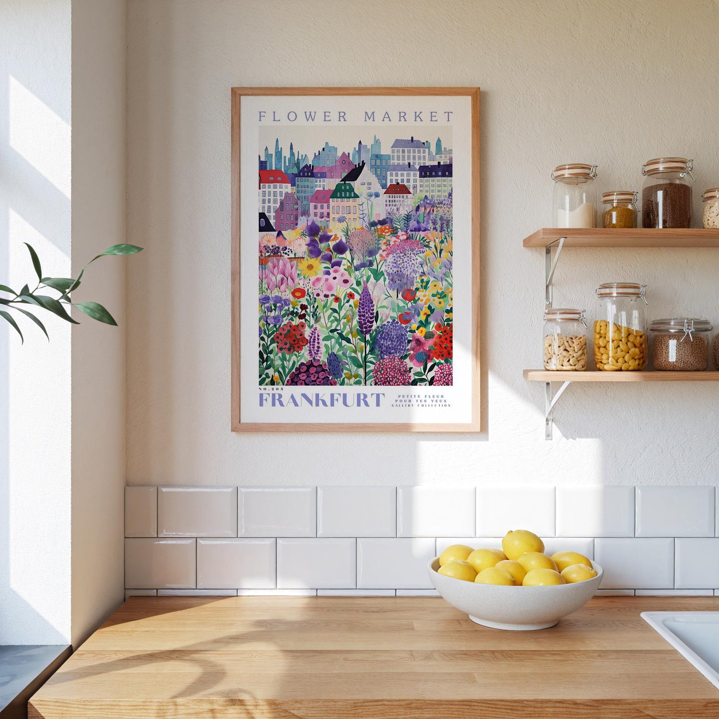 Frankfurt Flower Market Poster - Poster - Flower Poster