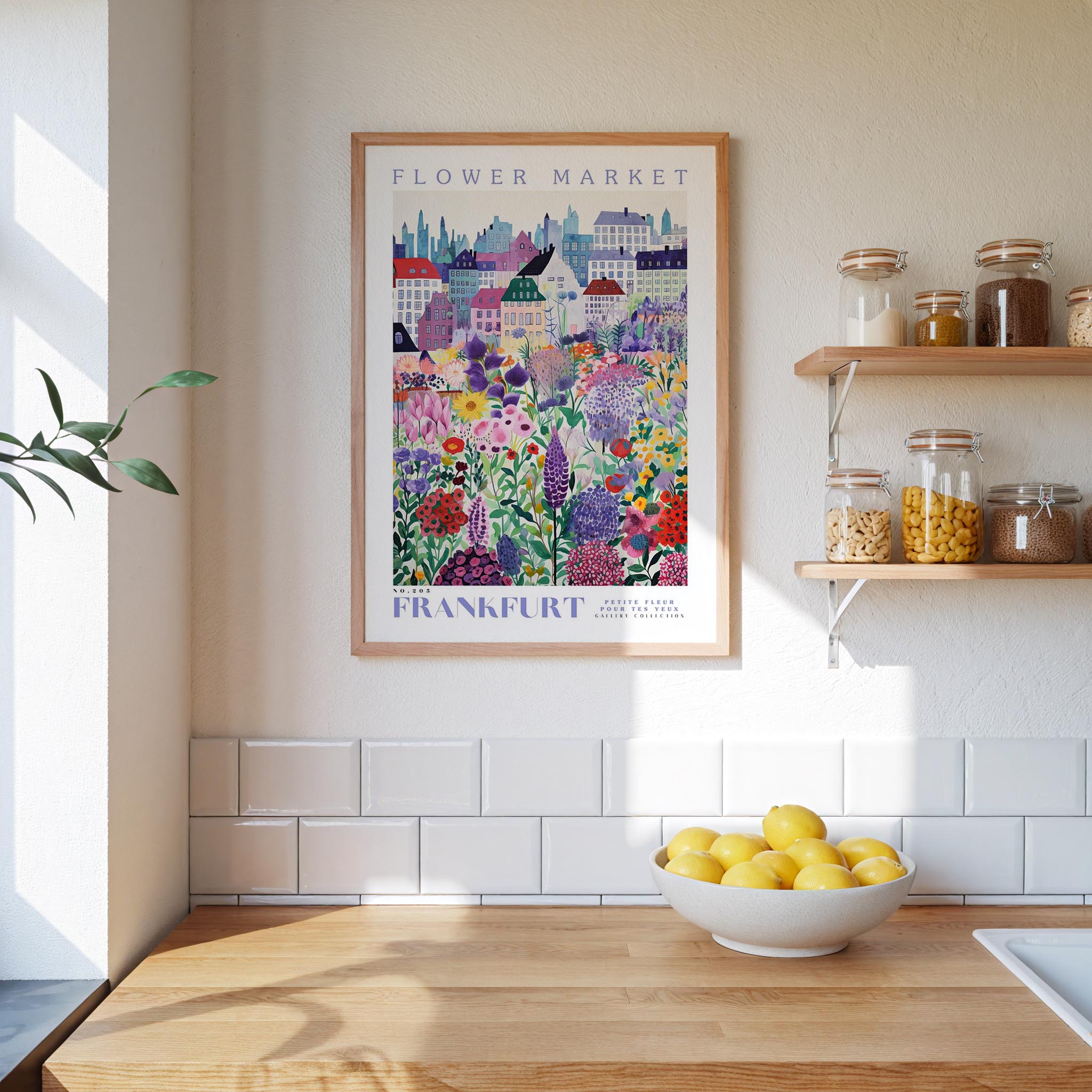 Frankfurt Flower Market Poster - Poster - Flower Poster