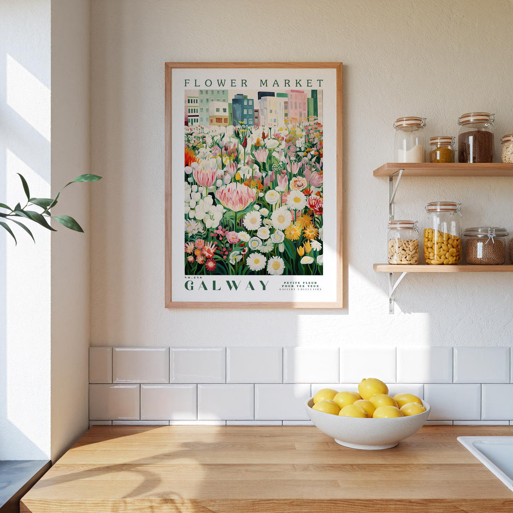 Galway Flower Market Poster - Poster - Flower Poster