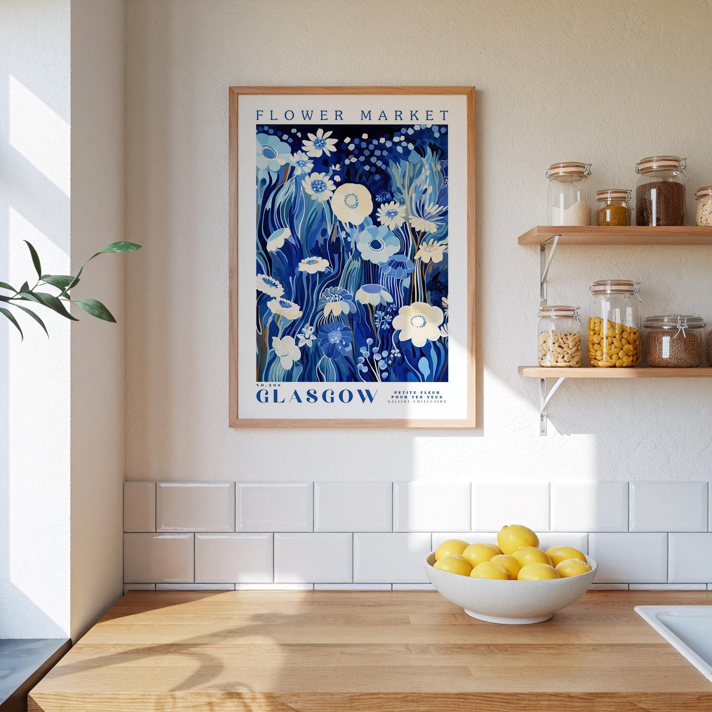 Glasgow Flower Market Poster - Poster - Flower Poster