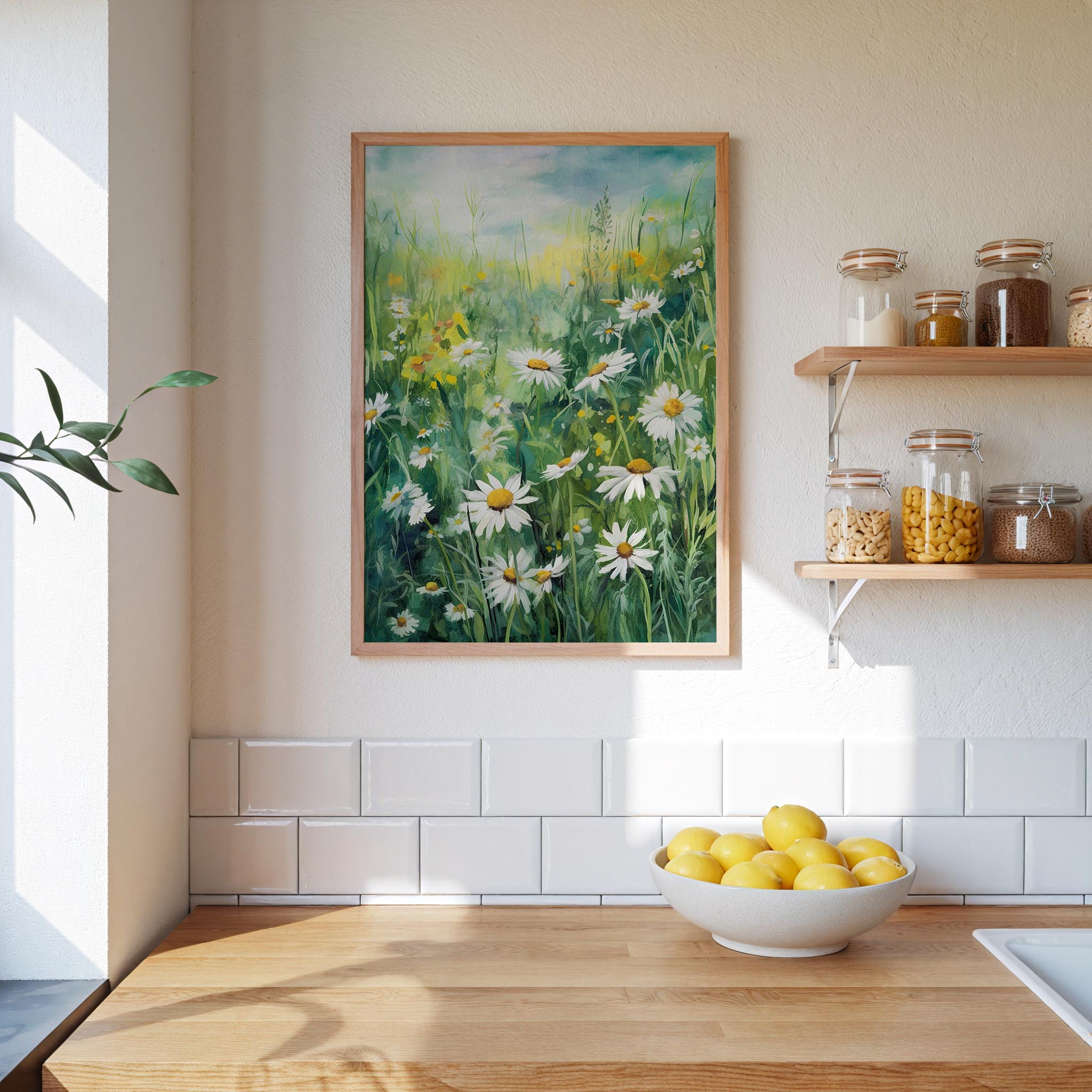 Green Wildflower Poster - Poster - Flower Poster