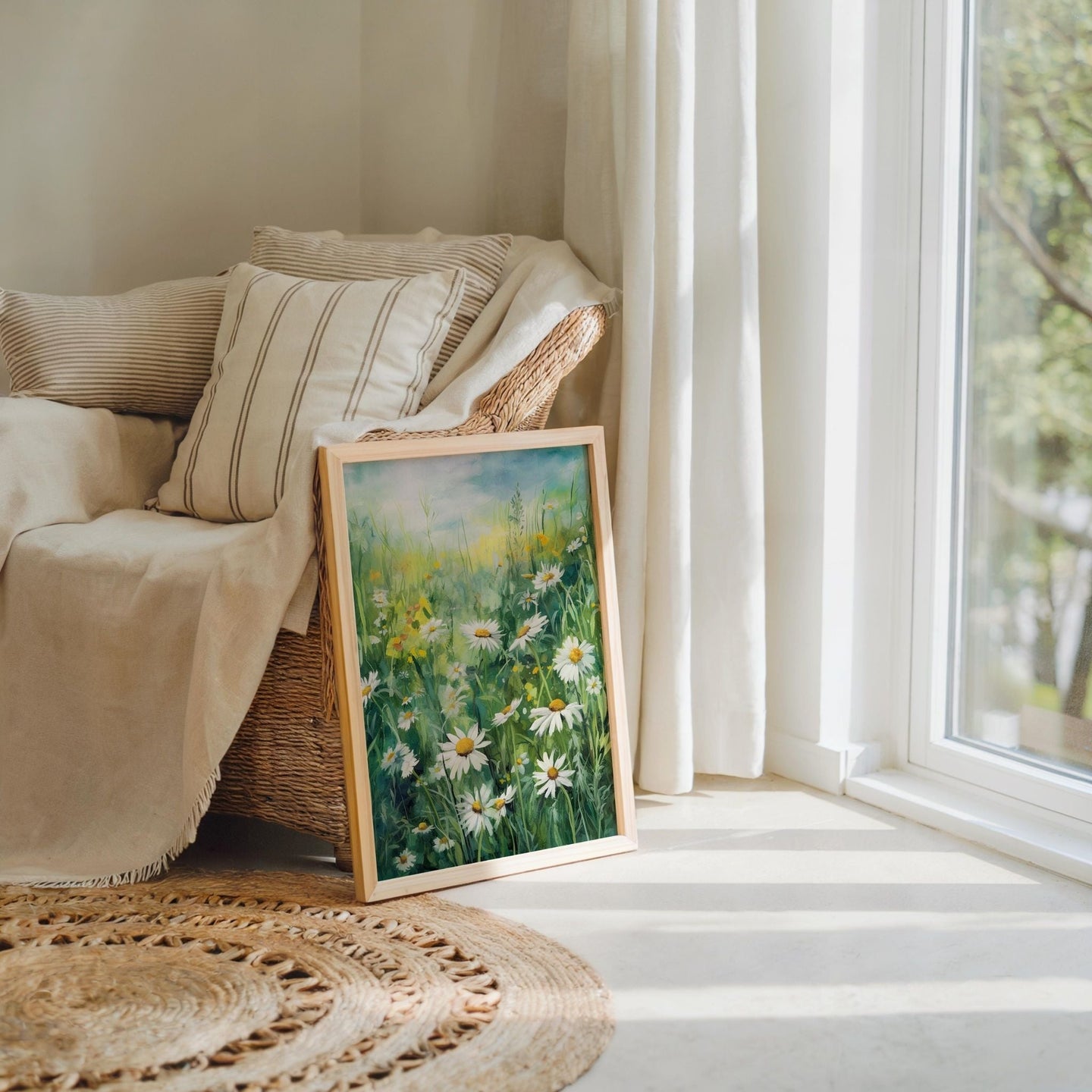 Green Wildflower Poster - Poster - Flower Poster