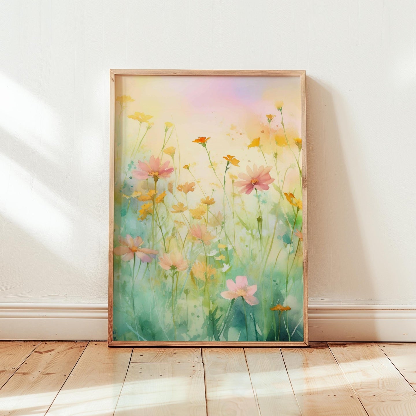 Green Wildflower Poster - Poster - Flower Poster