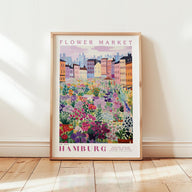 Hamburg Flower Market Poster - Poster - Flower Poster