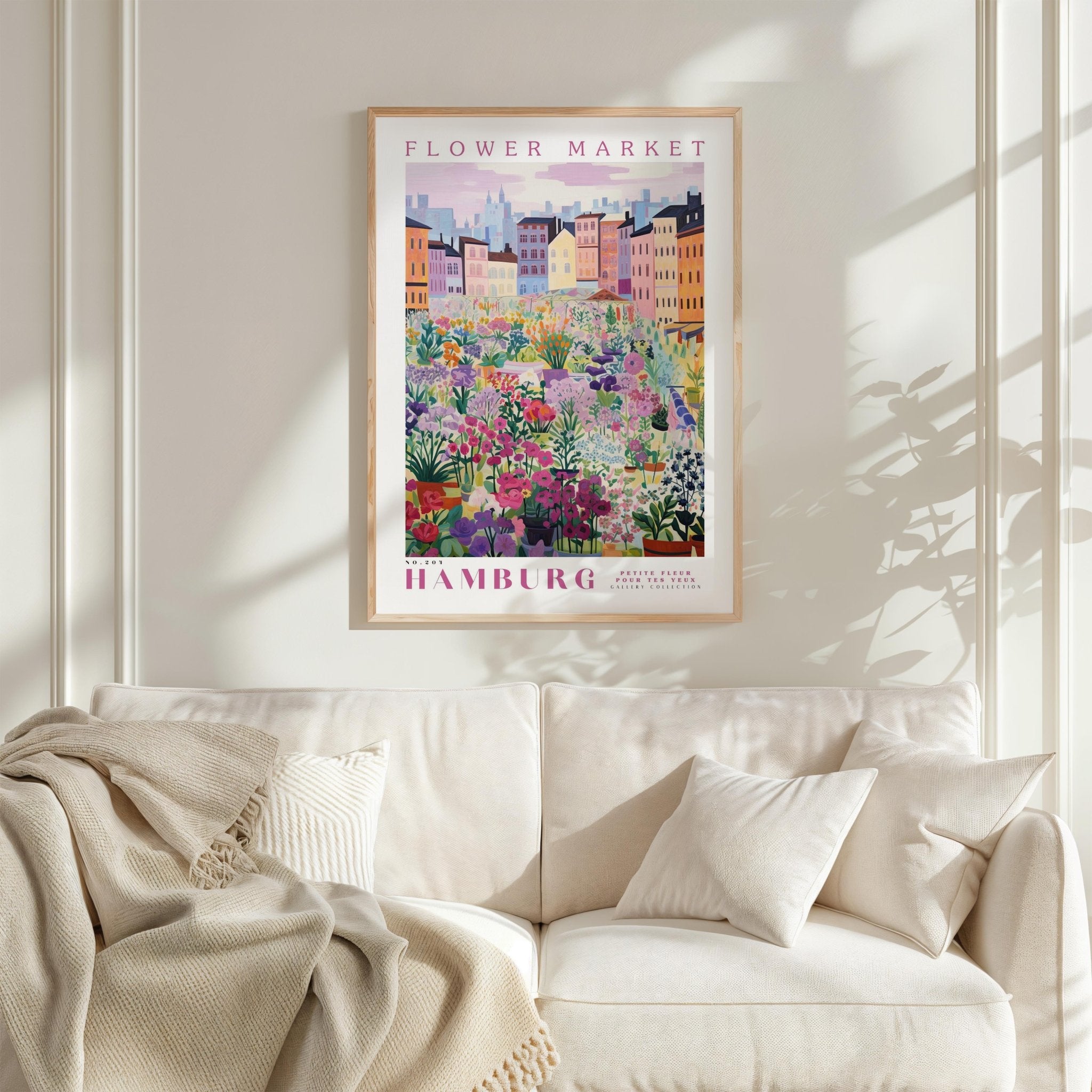 Hamburg Flower Market Poster - Poster - Flower Poster