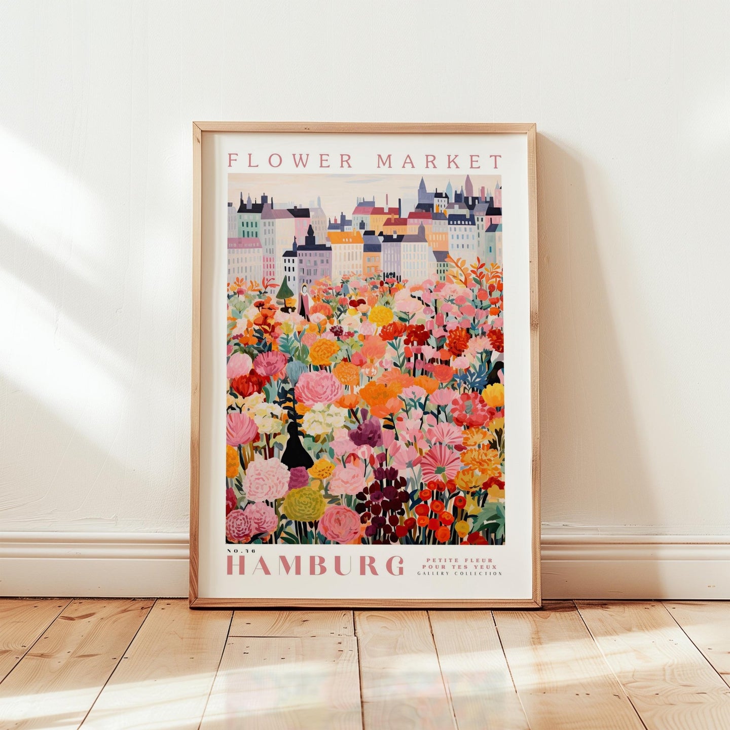 Hamburg Flower Market Poster - Posters - Flower Poster