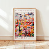 Hamburg Flower Market Poster - Posters - Flower Poster