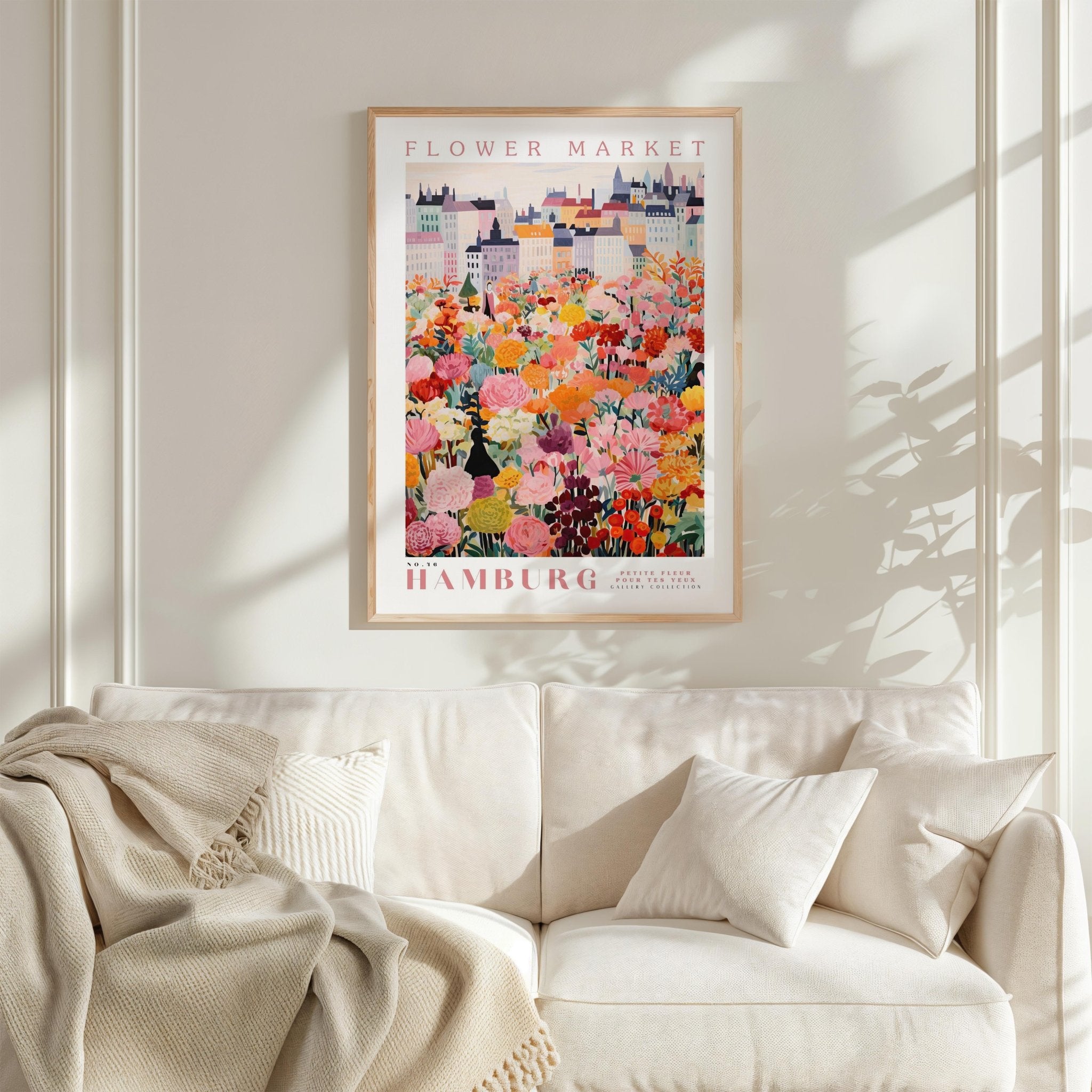 Hamburg Flower Market Poster - Posters - Flower Poster