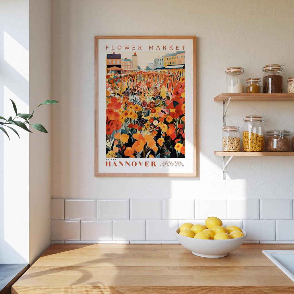Hannover Flower Market Poster - Poster - Flower Poster