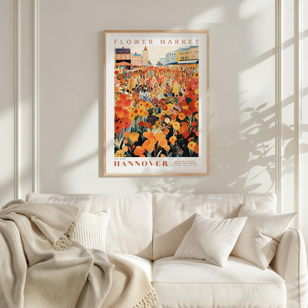 Hannover Flower Market Poster - Poster - Flower Poster
