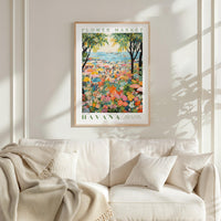 Havana Flower Market Poster - Poster - Flower Poster