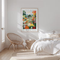 Hawaii Flower Market Poster - Posters - Flower Poster