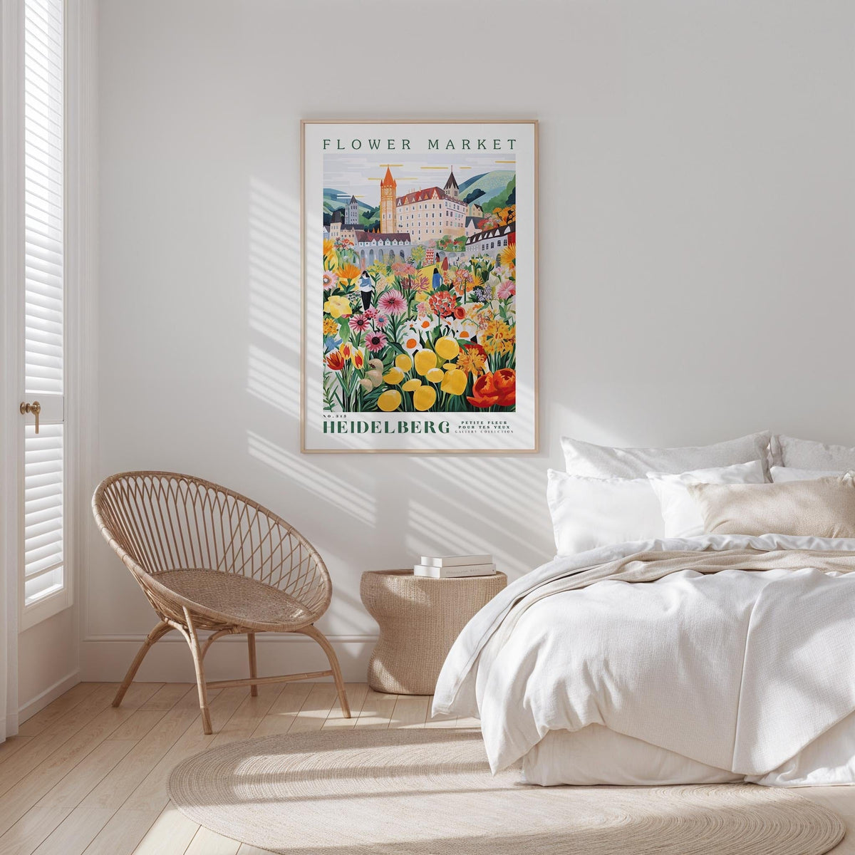 Heidelberg Flower Market Poster - Poster - Flower Poster
