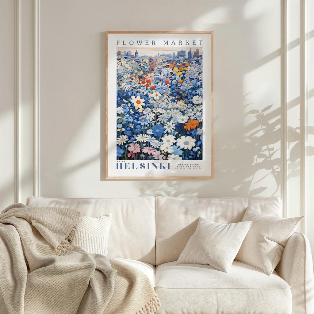 Helsinki Flower Market Poster - Posters - Flower Poster