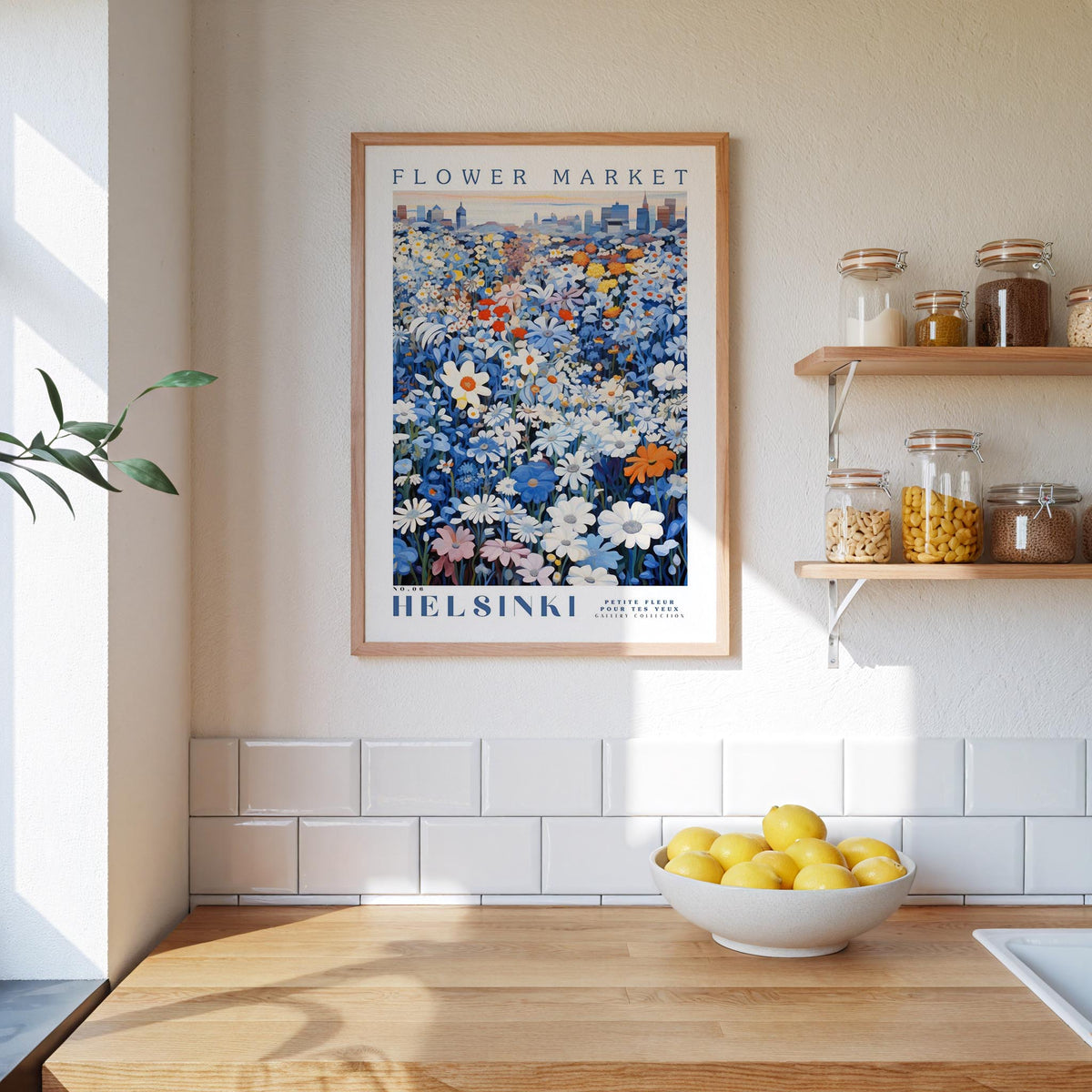 Helsinki Flower Market Poster - Posters - Flower Poster
