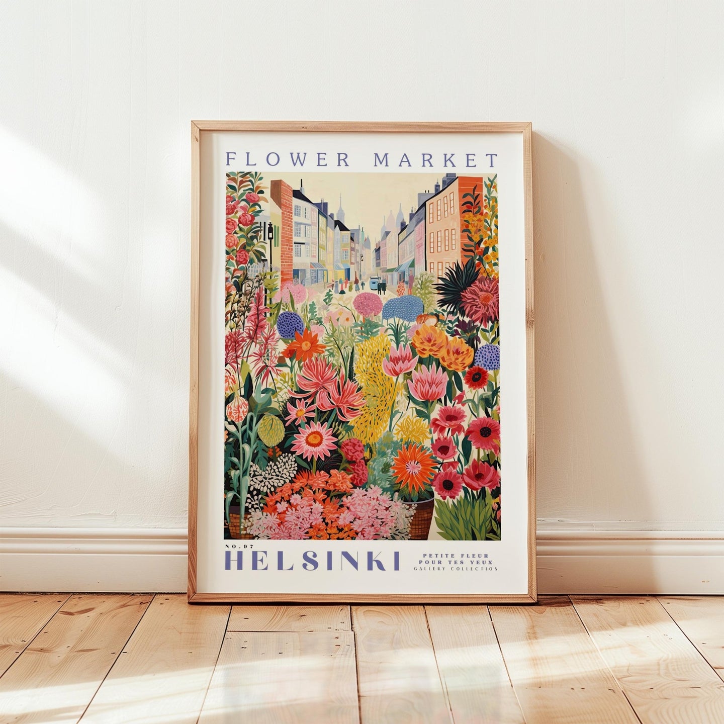 Helsinki Flower Market Poster - Posters - Flower Poster