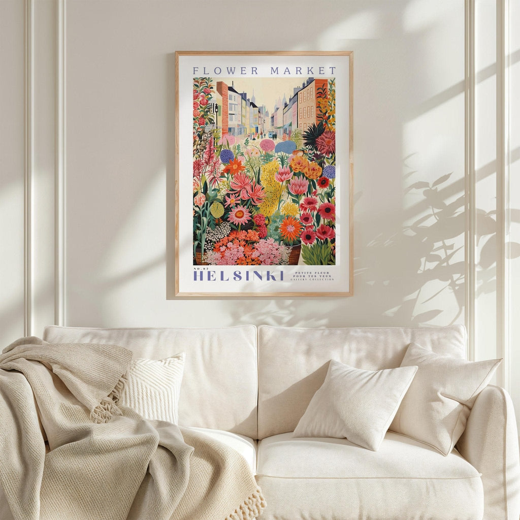 Helsinki Flower Market Poster - Posters - Flower Poster