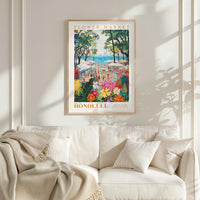 Honolulu Flower Market Poster - Posters - Flower Poster