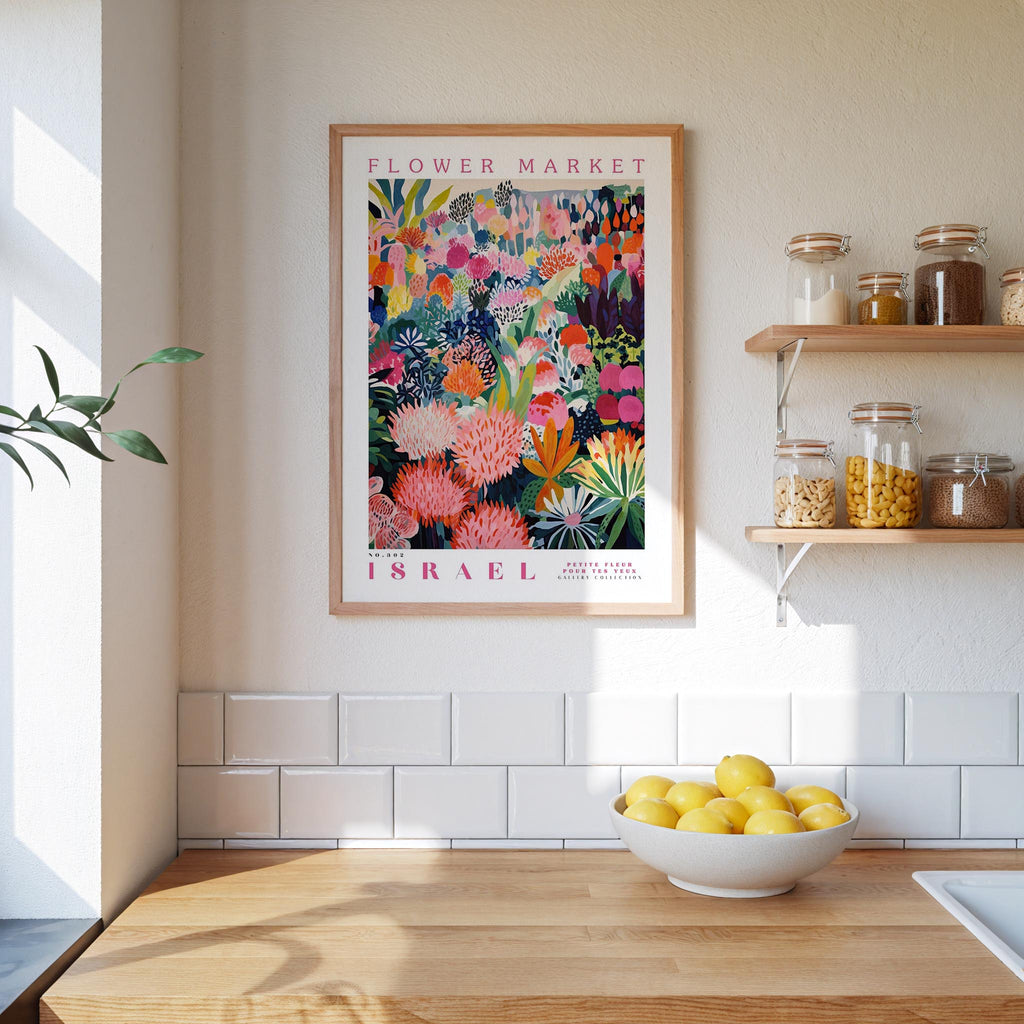 Israel Flower Market Poster - Poster - Flower Poster