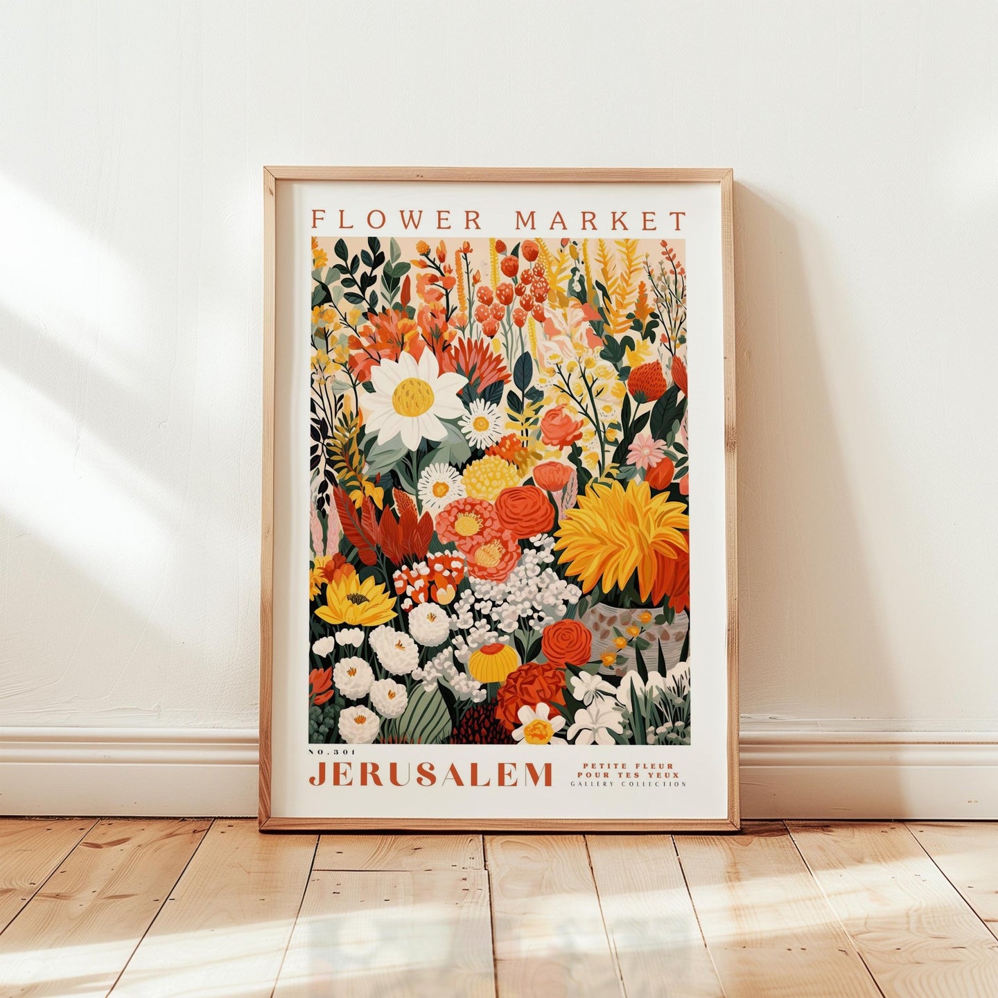 Jerusalem Flower Market Poster - Poster - Flower Poster