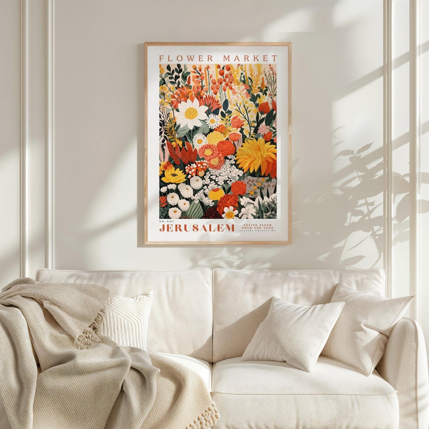 Jerusalem Flower Market Poster - Poster - Flower Poster