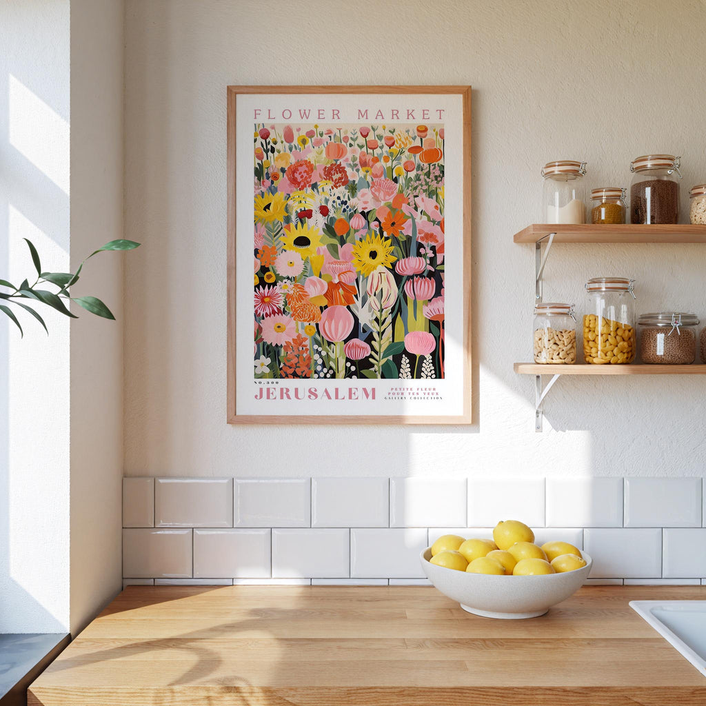 Jerusalem Flower Market Poster - Poster - Flower Poster