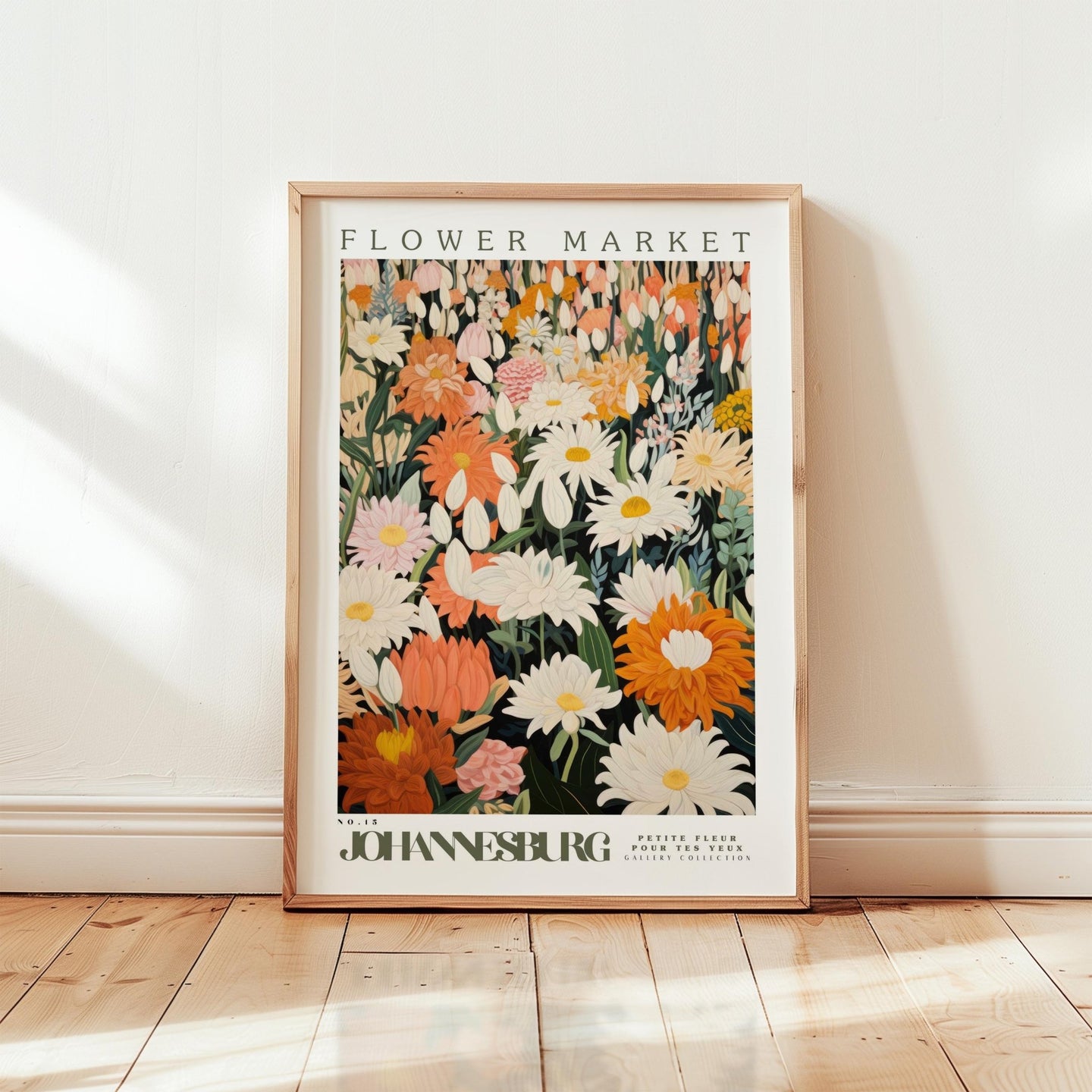 Johannesburg Flower Market Poster - Posters - Flower Poster