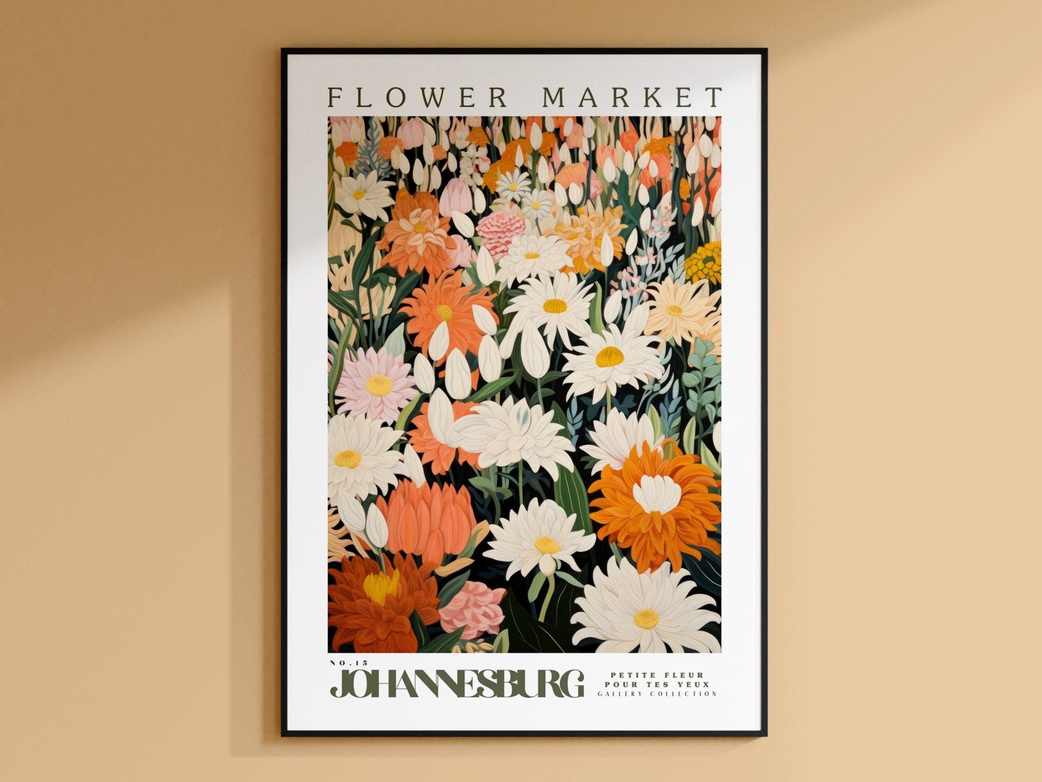 Johannesburg Flower Market Poster - Posters - Flower Poster